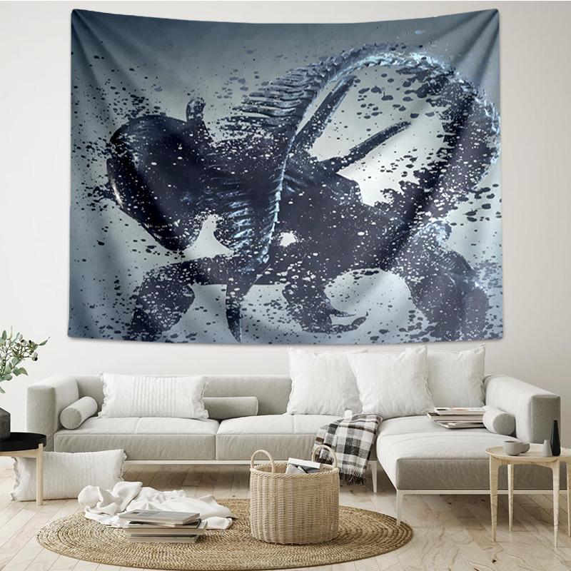 Alien horror Artwork Tapestry Hanging for Bedroom,Livingroom, Playroom,Decor Art Room Wall Tapestry Holiday and Birthday Gifts