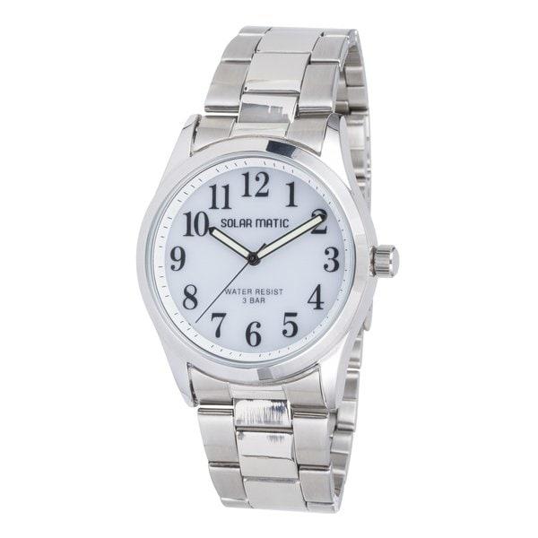 CREPHA SM-AM167 Unisex Solar Wrist Watch SM-AM167-WTS SM-AM167-BKS Gift Casual Business Sports Student