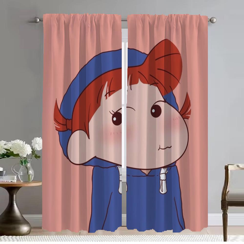 Крейн-Шин-чан Домашний интерьер Шторы для комнаты Блэкаут-штора для комнаты 2 панели Жалюзи Украшение на Хэллоуин Перегородка Ребенок