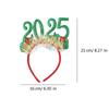 Wear-resistant Sequin 2025 New Year Headbands Non-slip Happy New Year Headdress  Party Favors