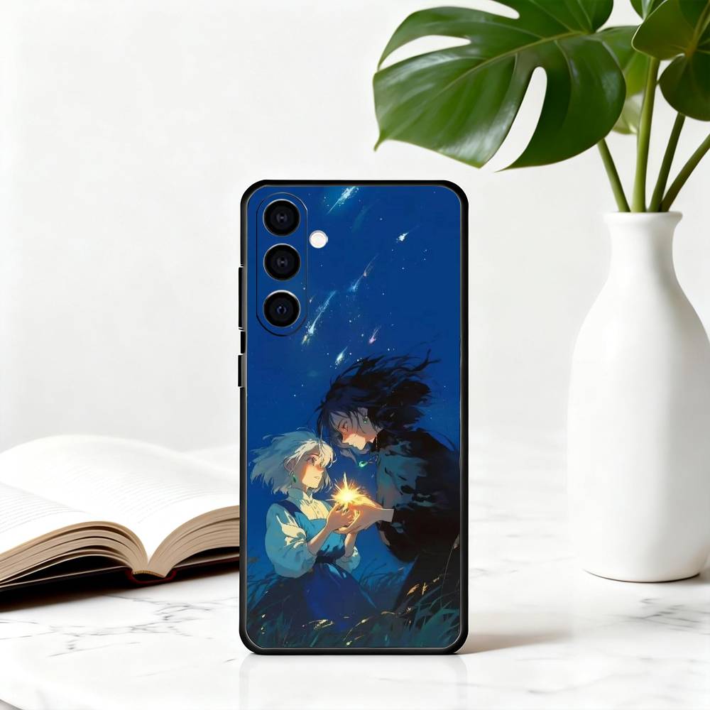Чехол для телефона 'Исцеляющий H-Howles M-Движущиеся C-Замки-es' для Samsung Galaxy A73,A72,A71,A70,A53,A52,A51,Мягкий силиконовый черный чехол