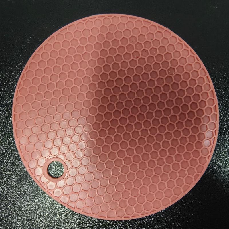 Round Heat Resistant Silicone Mat Drink Cup Coasters Insulation Non Slip Pot Holder Thicken Table Placemat Kitchen Accessories