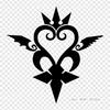 Heartless Kingdom Symbol Kingdom Iii Iron On Heat Transfer Printing Vinyl Patches Sticker for Clothes DIY Appliques Washable Patches