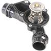 MOCA Engine Coolant Thermostat Housing Assembly for 1999-2006 for BMW 325i 328i E46 525i X5 Z3 2.5L 3.0L L6, Replace #11537509227, 11531437040,