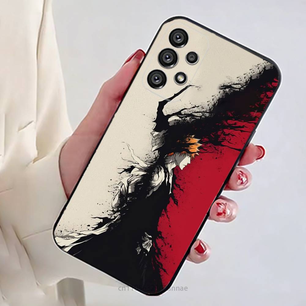 Kurosaki Ichigo B-Bleach Rukia Phone Case For Samsung Galaxy A13,21s,22,31,32,52,53,71,80,A91 Soft Black Shell