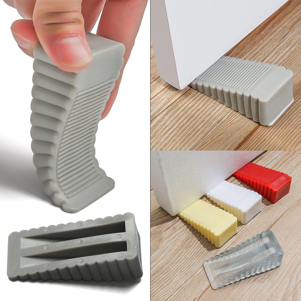 Baby Safety Self Adhesive Anti-Collision Wall Protector Door Wedge Door Stopper Floor Block