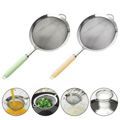 Фильтр-сито из нержавеющей стали 304 с эргономичной ручкой, ложка с мелкой сеткой