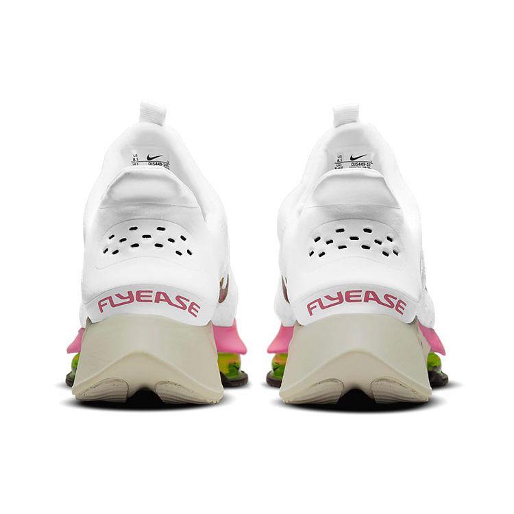 Nike Женские кроссовки Air Zoom Tempo NEXT% FlyEase Rawdacious White Washed-Coral Pink-Blast DJ5449-100