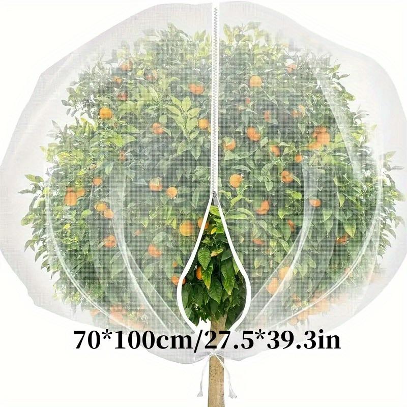 PE Material Fruit Tree Protective Net Bags with Zipper and Drawstring -Bird, Pest and Deer Barrier Net-insect and Cicada Protection Net