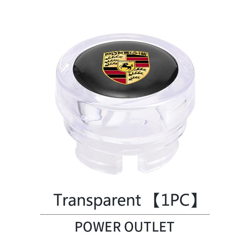 Пластиковая крышка прикуривателя автомобиля ABS, пылезащитная декоративная заглушка для Porsche Cayenne Panamera Macan 911 718 Taycan Boxster Cayman 918