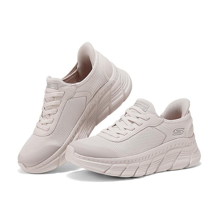 Skechers Слипоны Модные Удобные Низкие Повседневные Кроссовки Женские Белые 117391-WHT