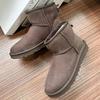 2027 New Design Women Real Sheepskin Leather Snow Boots Natural Wool Fur Lined Winter Warm Shoes Xmas Classic Casual Flat Boots