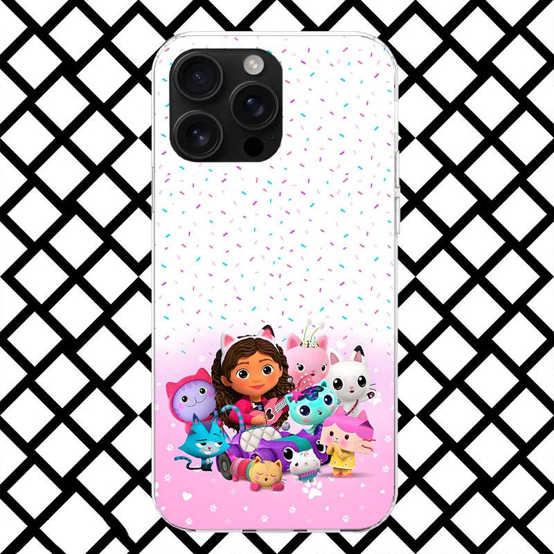 Cartoon Gabbys Dollhouse Phone Case for iPhone 17 Air 16 16E 15 14 Plus 13 Mini 12 11 Pro Max 7 8 + SE 2020 Soft Cover Fundas 17