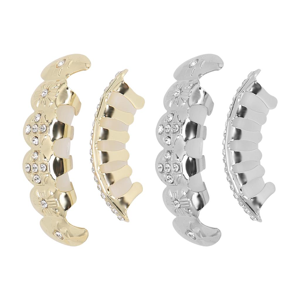 Гальванический набор вставных зубов в стиле хип-хоп, многоразовый неувядающий Хэллоуин, фестиваль, украшение для зубов, скобка