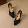 Fashion High Heels Women Shallow Shoes Fashion Chunky Pointed Toe Pumps 2025 Autumn New Trends Elegant Shoes Designer Party Zapatillas