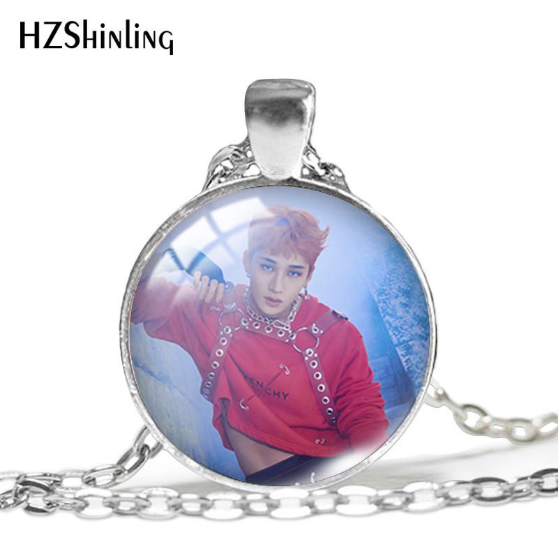 Геометрическое колье-подвеска в стиле Stray Kids с вневременным дизайном с драгоценными камнями для фанатов