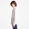 Timberland Men's Long Sleeve Washed Poplin Shirt, White, Size XL, TB0A2ERT1001