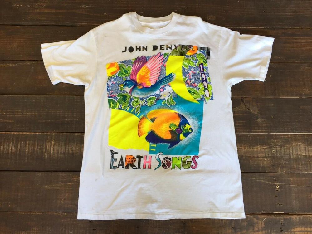 Retro Earth Songs John Denver Country Shirt Classic White Unisex S-5XL 1H0206 Unisex T-Shirt