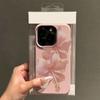 Чехол для телефона Samsung A05S A06 A07 A15 A16 A34 A35 A53 S26 Роскошный с мягким покрытием Два Красивых Розовых Цветка Ударопрочный Чехол