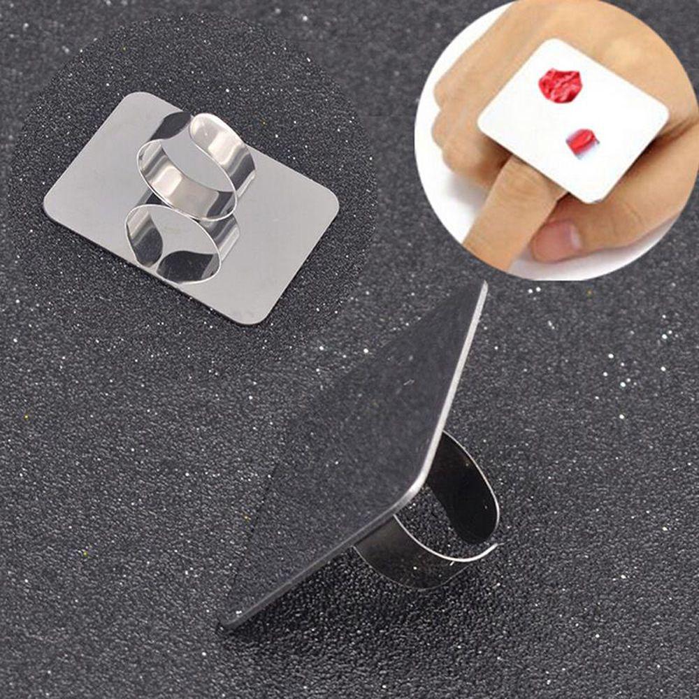 Painting Palette Foundation Mixing Pigment Holder Nail Display Stand Nail Art Plate Agate Palette
