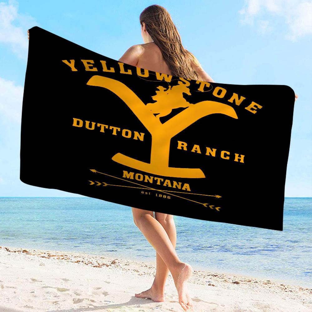 Yellowstone Dutton Towel Microfiber Beach Towel Absorbent Quick dry Soft Yoga Swimming Resort Mountain Climbing Towel