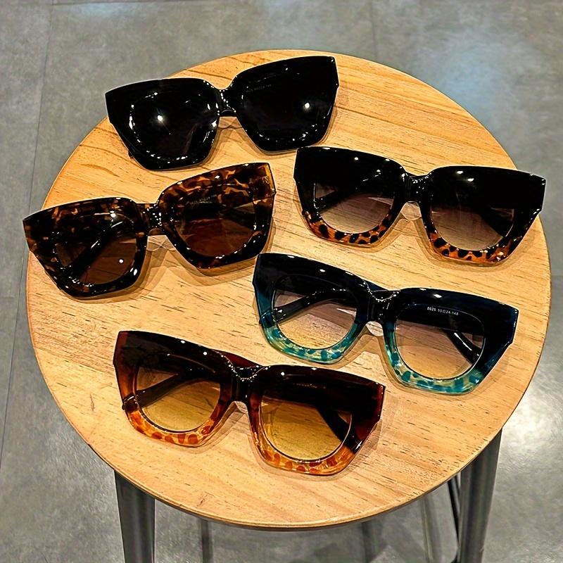 New Gradient Cat Eye Fashion Sunglasses for Women - Trendy Anti-Reflective Fashion Shades with Color Block Design,Beach & Party