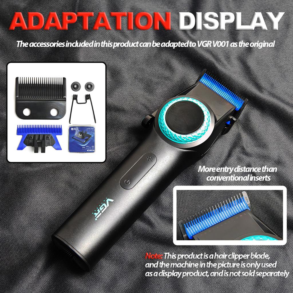 BRDCLIP V001 Профессиональная машинка для стрижки волос, сменное лезвие, циркониевый триммер с глубокими зубцами, лезвие из нержавеющей стали 9CR
