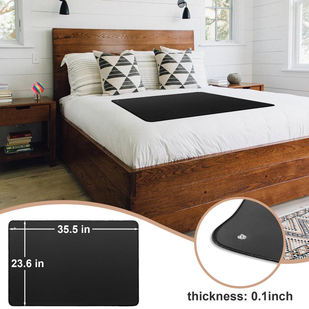 Заземляющий коврик для улучшения сна, Заземляющая подушка для здоровья, Заземляющий коврик для кровати с заземляющим шнуром для лучшей работы (35,5 * 23,6 дюйма)