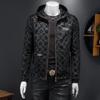 Мужская европейская жаккардовая повседневная куртка с капюшоном 2863 - Весна/Осень Модный топ