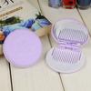 Mini 2 In 1 Comb Mirror Set Folding Comb Pocket Mirror Makeup Mirror with Comb Set Portable Durable Chocolate Cookie Shaped