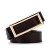 Elegant Genuine Leather Belts Rectangle Buckle Waist Belt Casual Skinny Thin Belt  All-Match