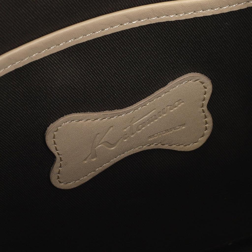 Paw Motif Handbag 33501 [Kitamura] P-0690 Women's Khaki/Beige [Green]