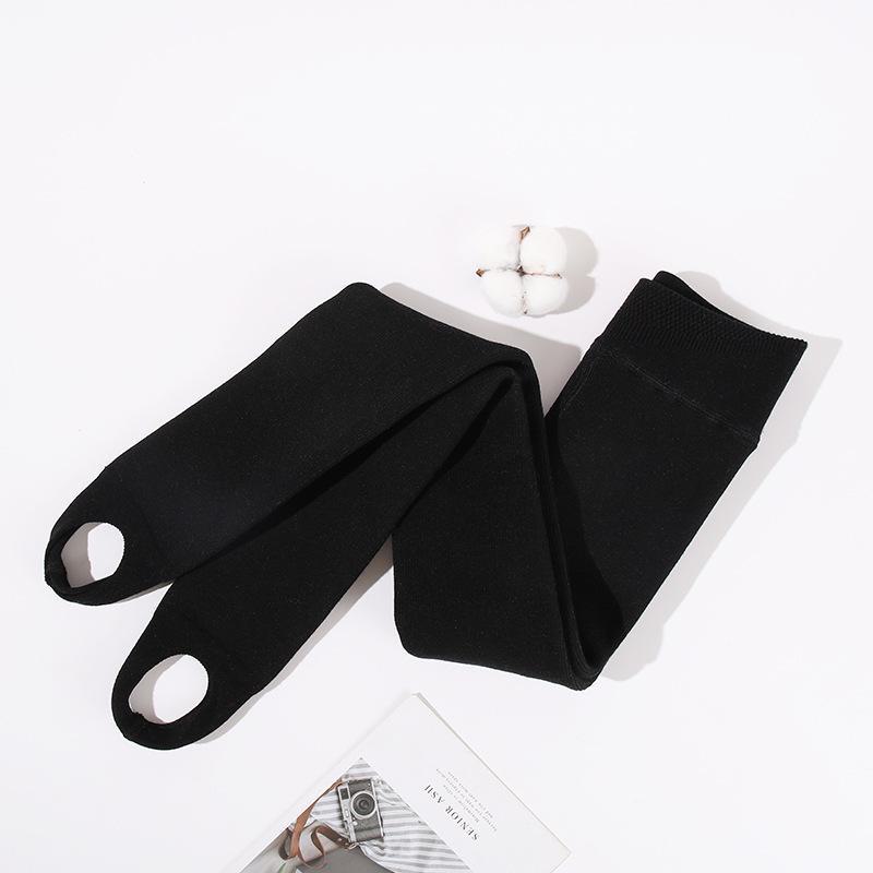 Утолщенные зимние колготки из овечьего флиса для девочек - теплые бархатные полосатые леггинсы