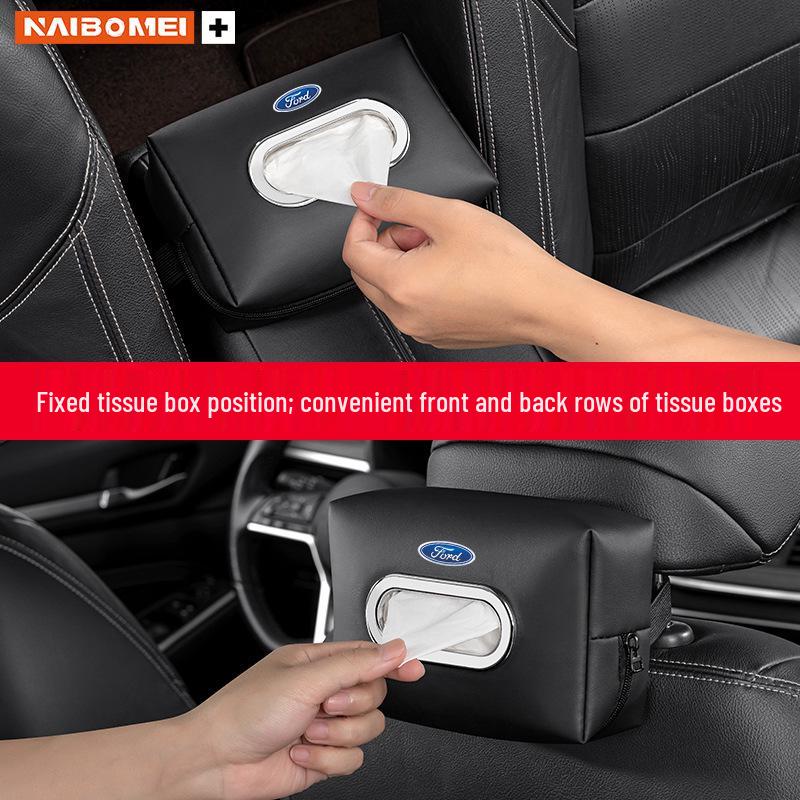 Ford Car Tissue Box for Armrest or Seat Back (Mondeo, Fusion, Focus, Taurus)