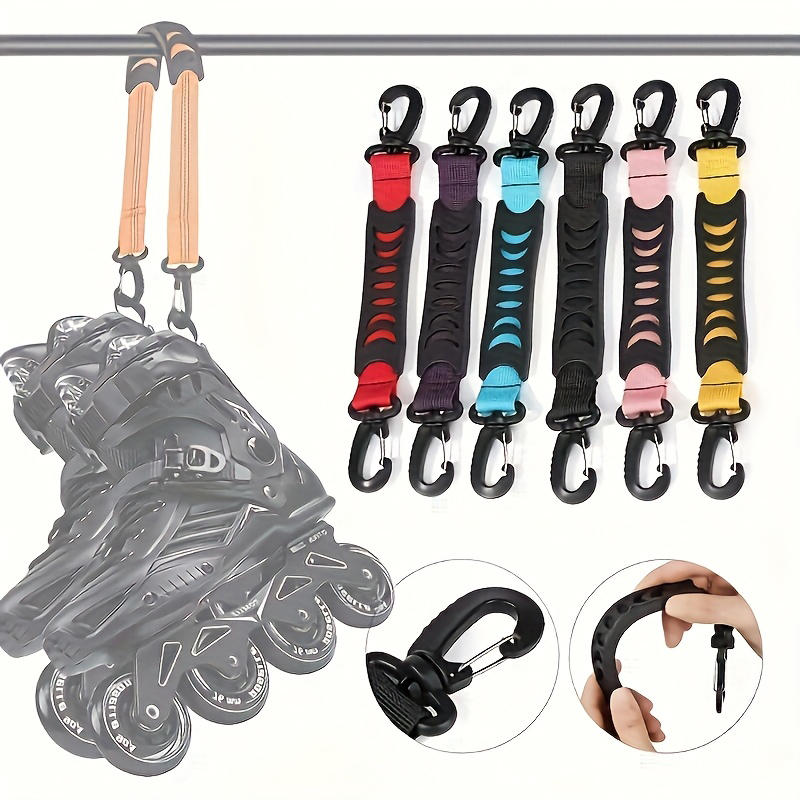 Ручка для переноски роликовых коньков - Мягкий полиэстер, защита от натирания, для легкой транспортировки, уличные тренировки, универсальная посадка для большинства квадов