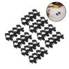 LOORGVEL 50pcs Car Wire Harness Securing Card Fastening Fastener Retainer Wire Cord Holder Clip Appliance Cord Organizer Conduit Black Plastic