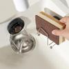 Quick Drying Suction Cup Sponge Holder Stainless Steel Cutting Board Storage Rack  Bathroom