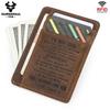 Humerpaul Упаковка для кредитной карты из натуральной кожи, подарок сыну, подарочная упаковка.