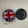 4pcs 54mm UK Flag Badge Car Wheel Center Hub Caps Auto Rim Cover Accessories For Mini JCW S Countryman R50 R55 R56 R57 R58