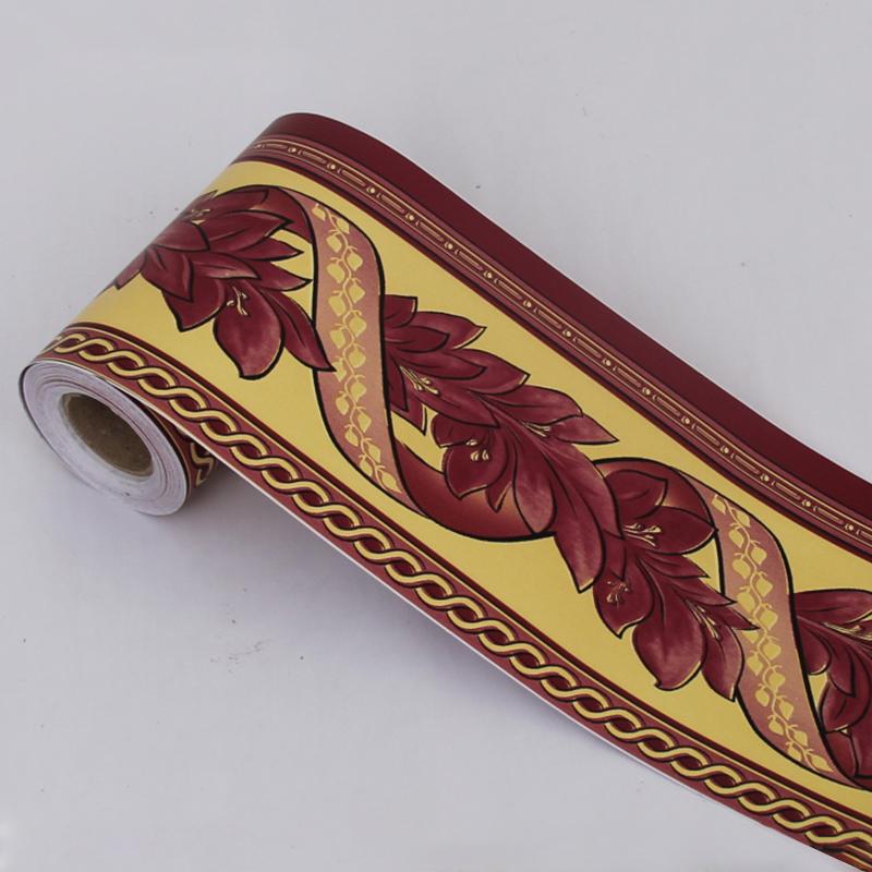 9 метров ПВХ водонепроницаемый линия талии пасторальный стиль самоклеящиеся настенные плинтусы линия обои декор гостиной бордюр настенная наклейка