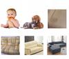Couch Cover 4-Seater Sofa, Sofa Bed, Brown Velvet