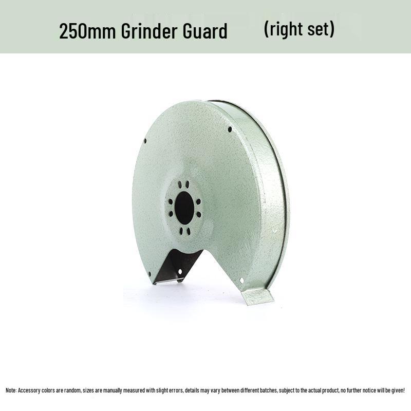 Bench Grinder Guard with Thickened Housing, 250mm Cover, and 200mm Safety Glass – West Lake Style.