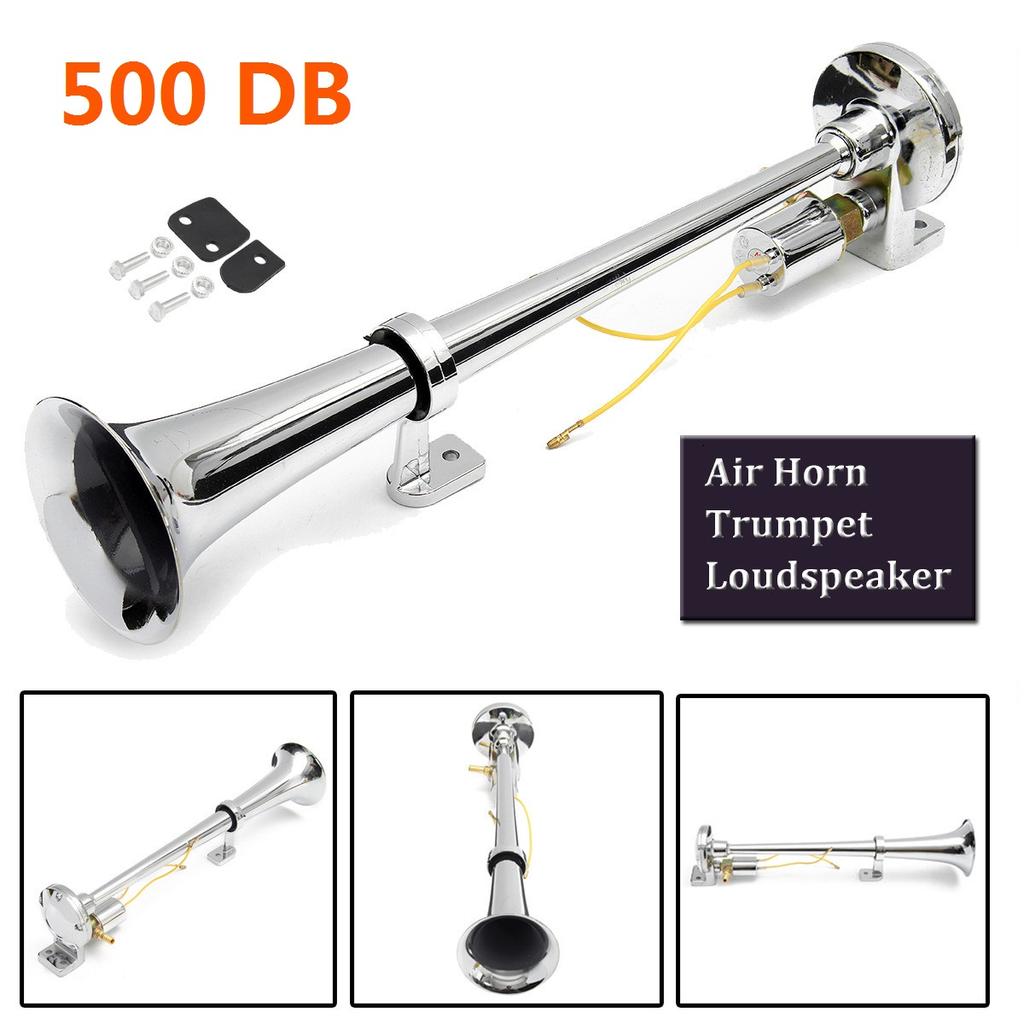 Super Loud Horn 12/24V 150DB Air Horn Kit Vehicle Single Trumpet Loudspeaker For Trains Cars Trucks Boats Motorcycle Without Air Pump
