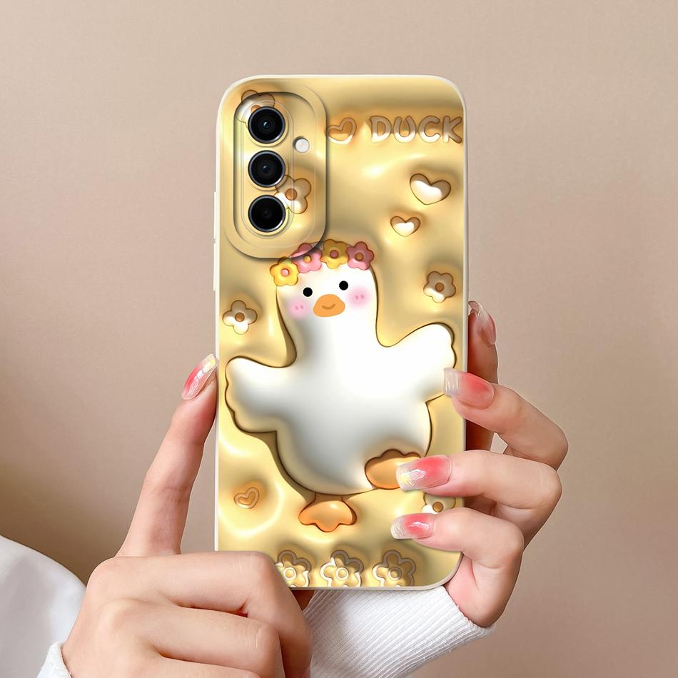 Чехол для Samsung Galaxy M14 M23 F23 M33 M53 Задняя крышка Милый Модный Мягкий Жидкий Силикон Защита Камеры Противоударный Чехлы для Телефона