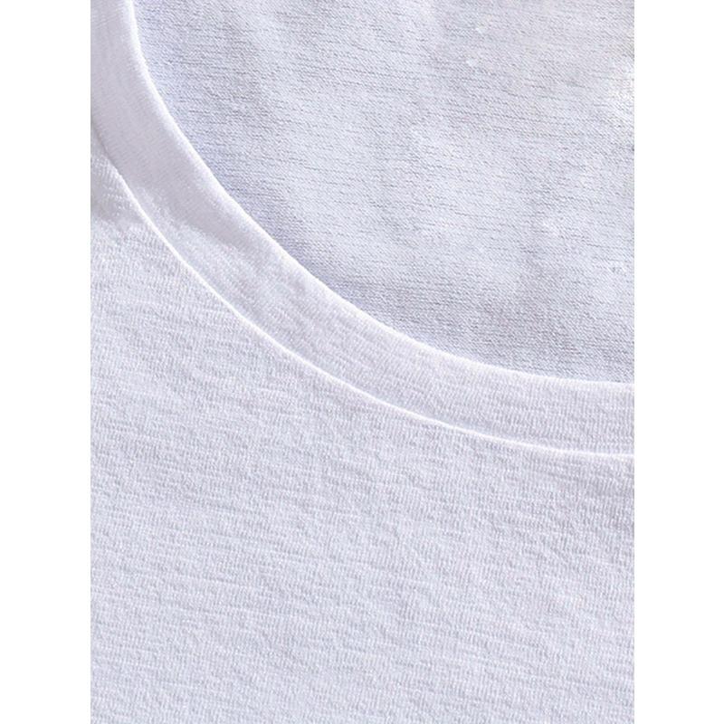 Европейский размер Женская повседневная футболка с принтом стрекоз - короткий рукав, круглый вырез, однотонная, весенне-летняя серия, белый, уникальный дизайн со стрекозами