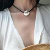 of Lavishe Silk Bold Shell Necklace