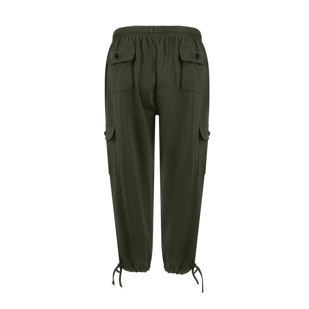Женские хлопковые капри-карго с 6 карманами, легкие, удобные, повседневные, летние брюки для путешествий на открытом воздухе