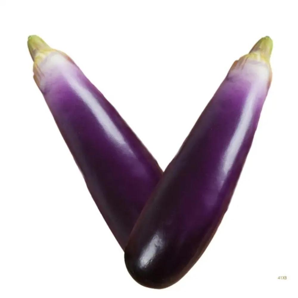 Foam Simulation Eggplants Soft Eggplants Model Artificial Eggplants Desk Decoration Accessories