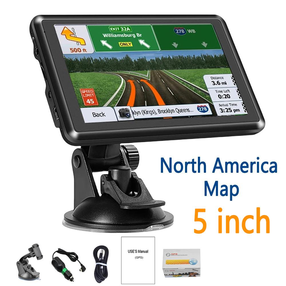 7" 5" HD автомобильный спутниковый навигатор GPS навигация грузовик новый ЕС Австралия Северная Америка Северная Америка карта для грузовика HGV 256MB+16G навигационная система