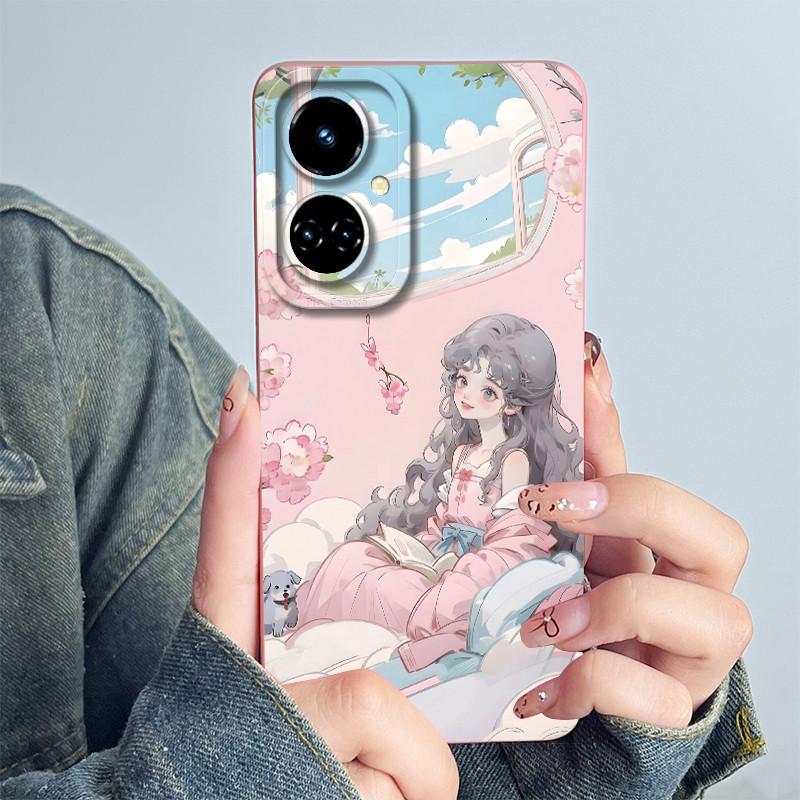 For Tecno Camon 19 CI6n / 19 Pro CI8 Phone Case Cover Silicone Sweet Painted Shell Cartoon Funda Printed Protective Casing Coque
